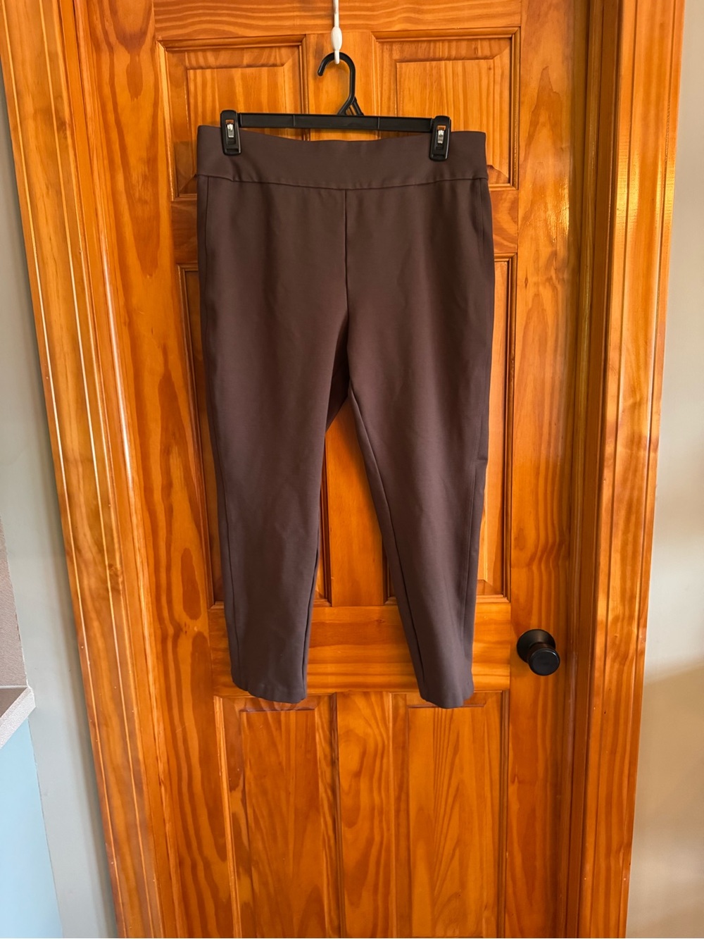 Express Cropped Skinny Ankle Pants in Dark Brown